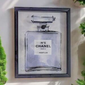 Luxury Inspired Framed Fashion Art Print Purple (New)